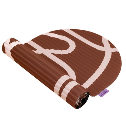Exercise mat Archy 8 mm - Hercule Studio - bari choco print