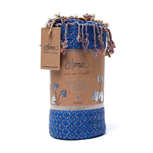 Hamamdoek - Ottoman - donkerblauw