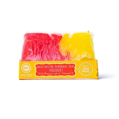 Natuurlijke handgemaakte zeep yoghurt - Saules Fabrika - multicolor