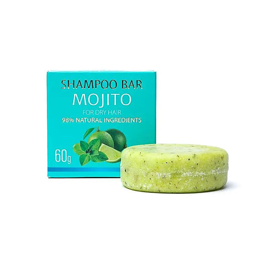 Natuurlijke shampoo bar mojito - droog haar  - Saules Fabrika