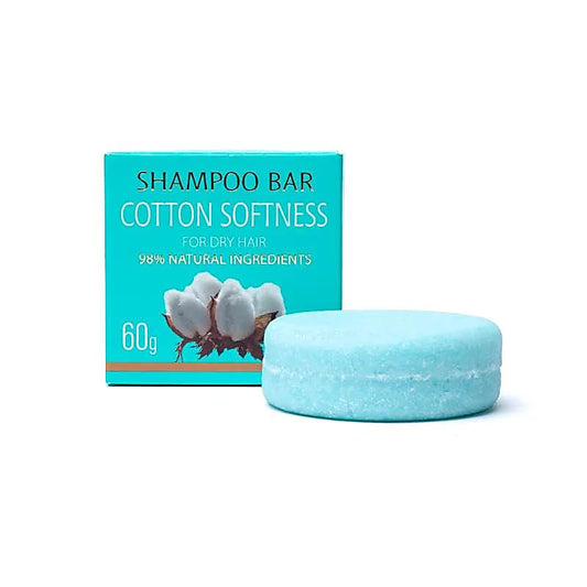 Natuurlijke shampoo bar Cotton Softness - droog haar - Saules Fabrika