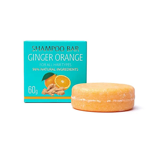 Natuurlijke shampoo bar gember sinaasappel - alle haartypes  - Saules Fabrika