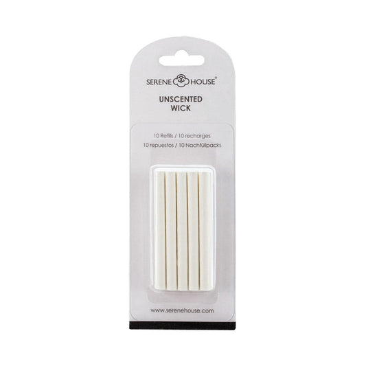 Navulstokjes (10 stuks) voor auto diffuser vent clip - Serene House - wit