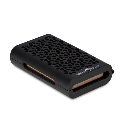 Auto diffuser Puccini lavasteen vent clip - Serene House - zwart