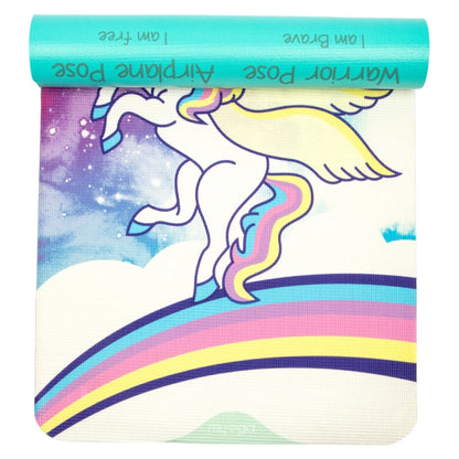 Yogamat voor kinderen dubbelzijdig 6mm - Myga - sweet dreams