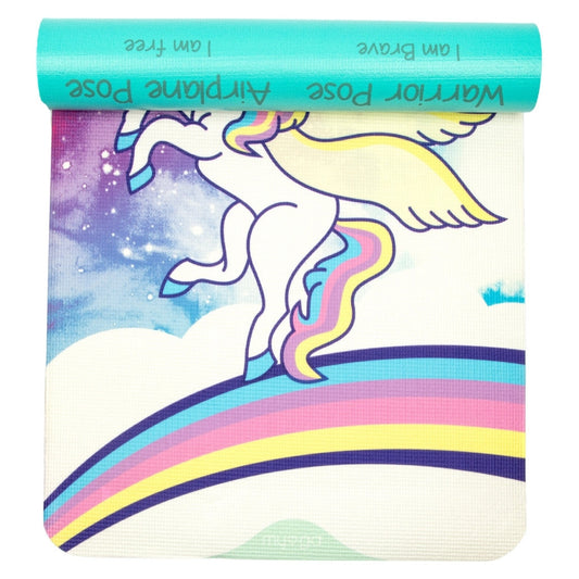 Yogamat voor kinderen dubbelzijdig 6mm - Myga - sweet dreams