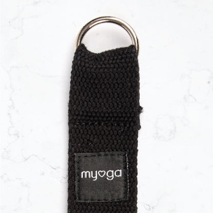 Yogariem en draagriem 2 in 1 - Myga - zwart