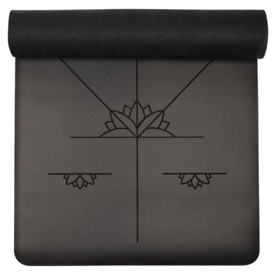 Yogamat alignment extra groot 6mm - Myga - zwart