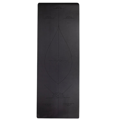 Yogamat alignment extra groot 6mm - Myga - zwart