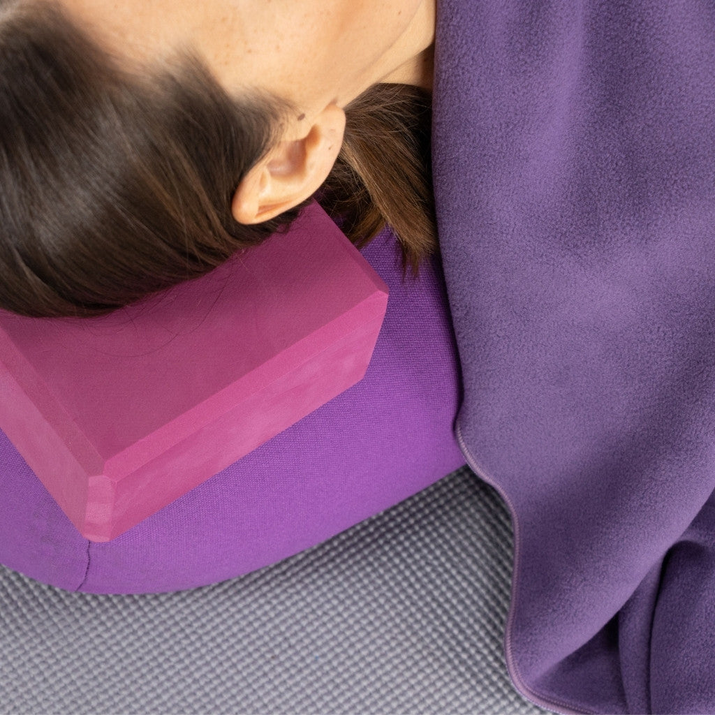 Yogadeken fleece - Myga - paars
