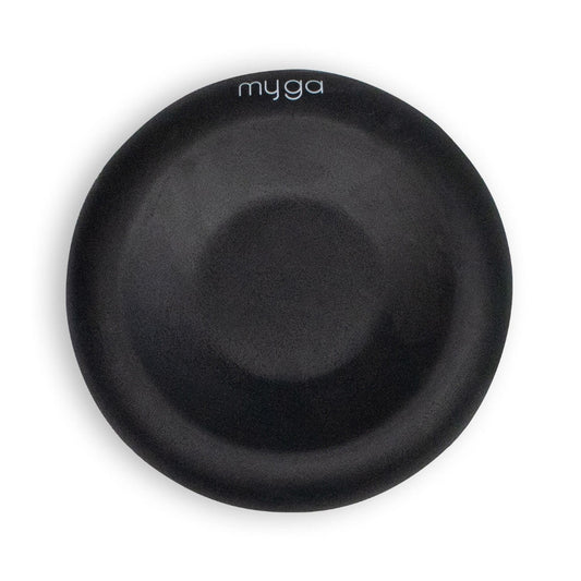 Yoga jelly pad knie, pols en elleboog beschermer - Myga - zwart