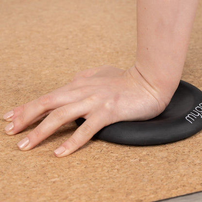 Yoga jelly pad knie, pols en elleboog beschermer - Myga - zwart