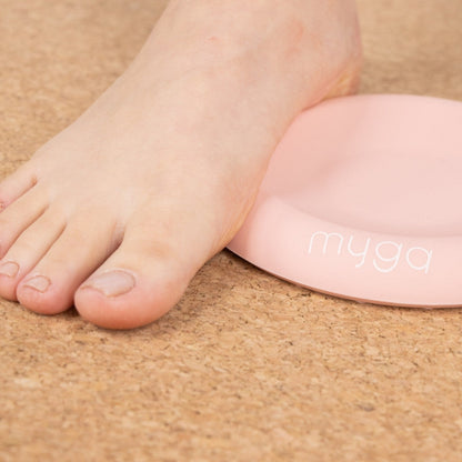 Yoga jelly pad knie, pols en elleboog beschermer - Myga - roze