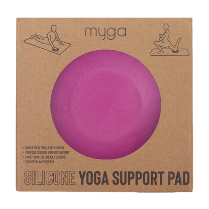 Yoga jelly pad knie, pols en elleboog beschermer - Myga - plum