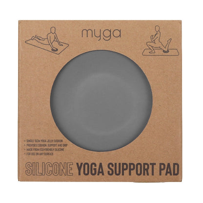 Yoga jelly pad knie, pols en elleboog beschermer - Myga - grijs