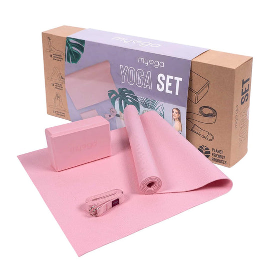 Yoga starterskit - Myga - roze