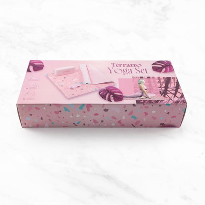 Yoga starterskit terrazzo - Myga - dusty pink