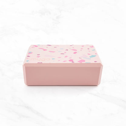 Yogablok foam Terrazzo - Myga - roze