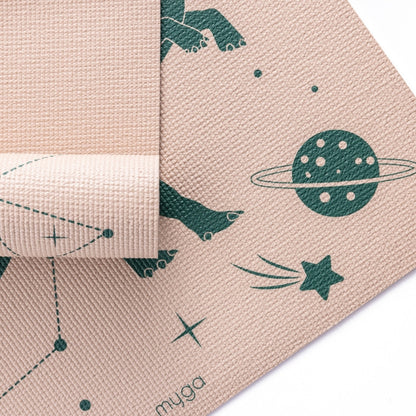 Yogamat voor kinderen 3 mm - Myga - space dino