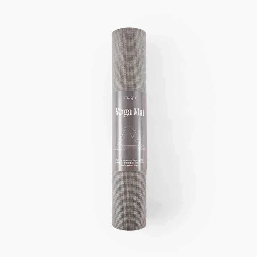 Yogamat basic 4 mm - Myga - grijs - The Mindfulshop