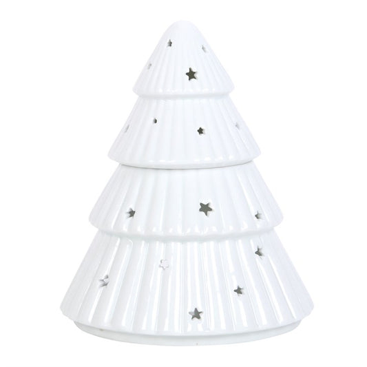 Kerstboom oliebrander - wit
