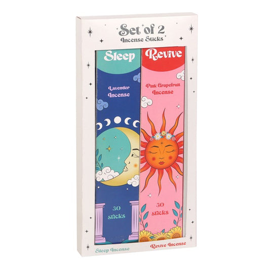 Wierook set sleep en energie - pink grapefruit en lavendel - set van 2