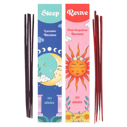 Wierook set sleep en energie - pink grapefruit en lavendel - set van 2