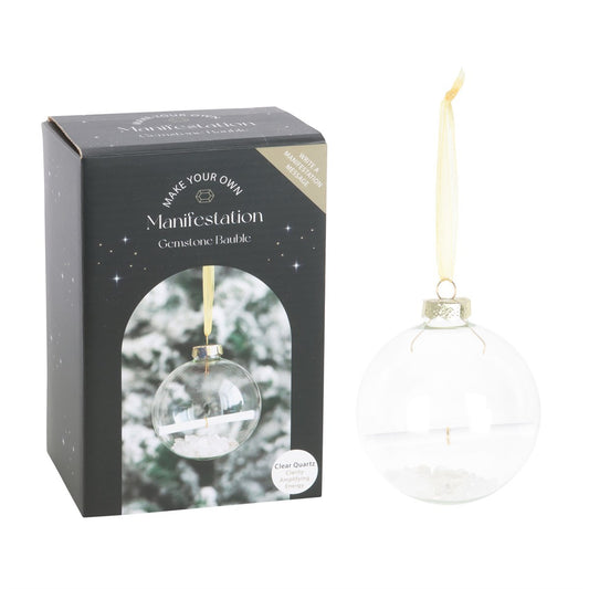 Bergkristal manifestatie kerstbal kit