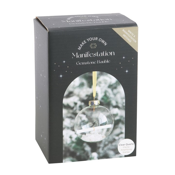 Bergkristal manifestatie kerstbal kit