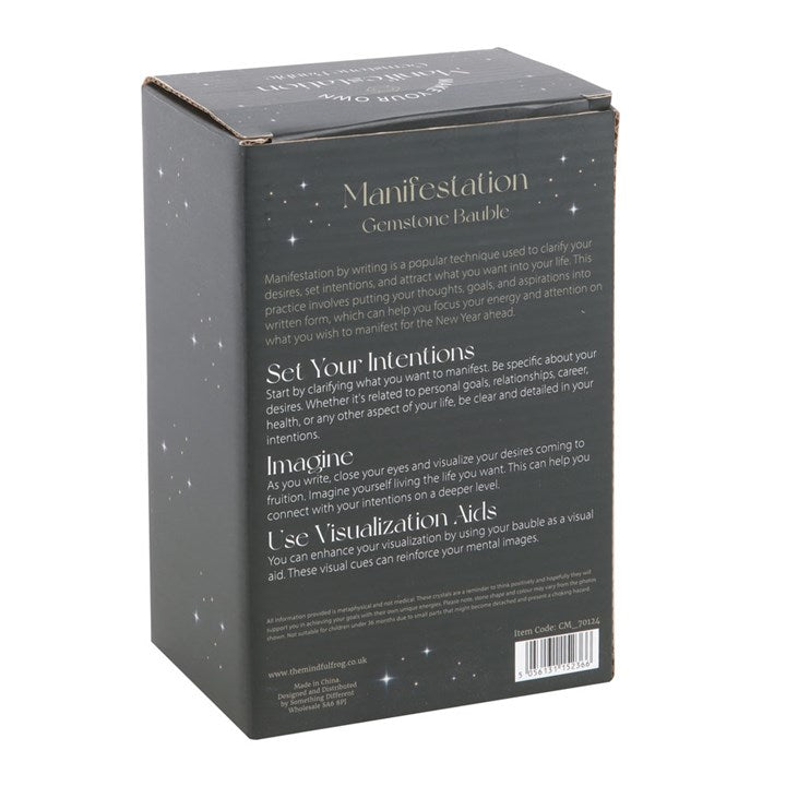 Bergkristal manifestatie kerstbal kit