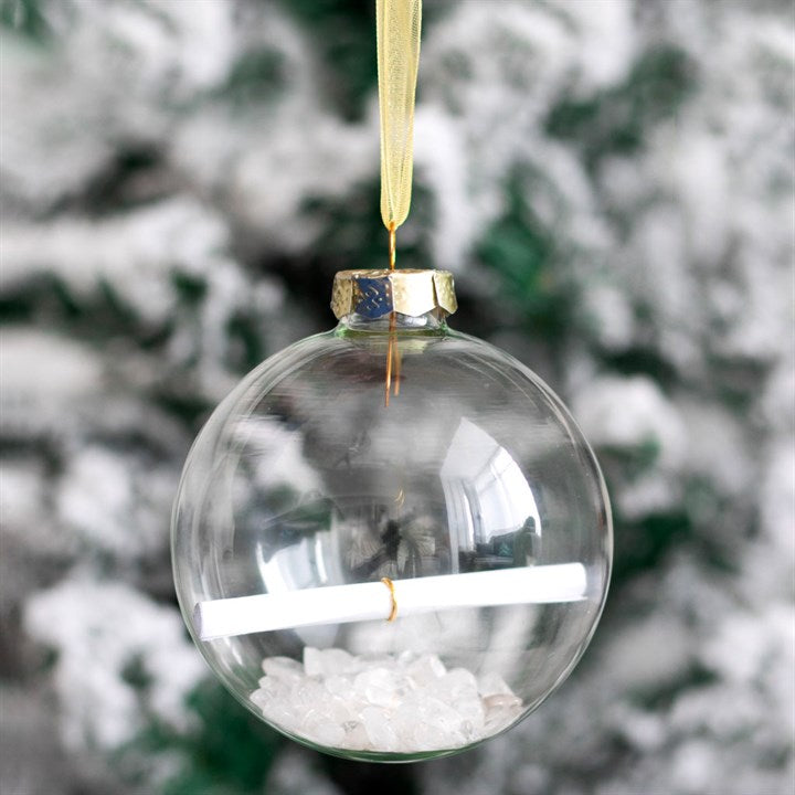 Bergkristal manifestatie kerstbal kit