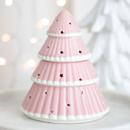 Kerstboom oliebrander - roze