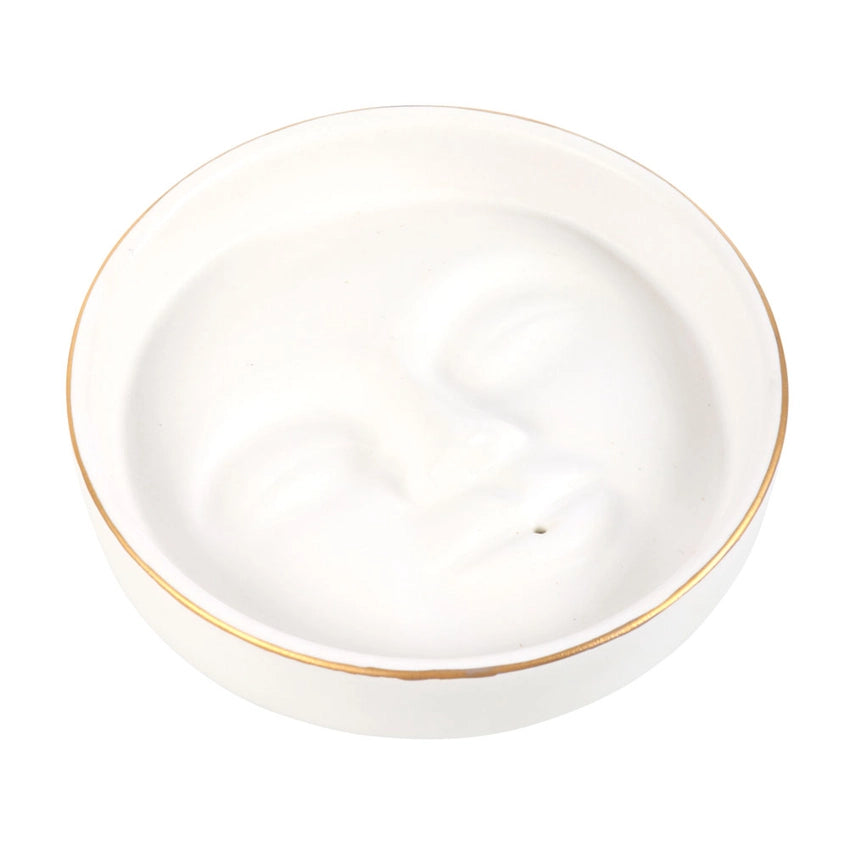 Wierookhouder moon face - wit