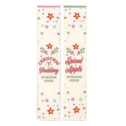 Wierook set kerst - spiced apple en christmas pudding - set van 2