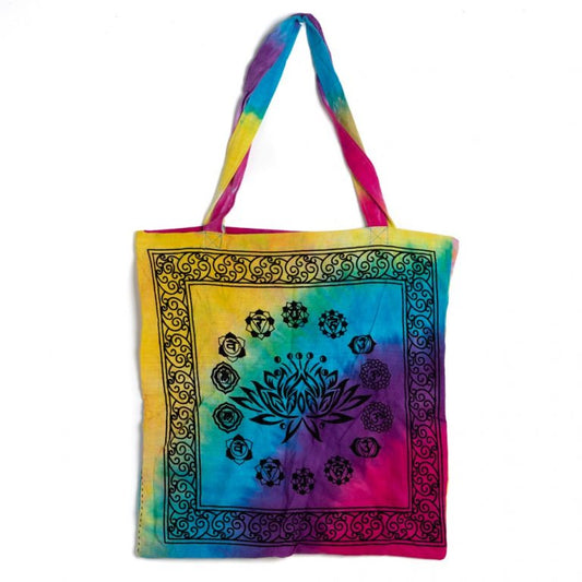 Tote bag katoen – 7 Chakra Lotus
