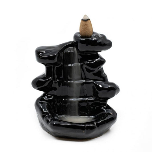 Backflow wierookhouder waterval keramiek - Mindfulshop