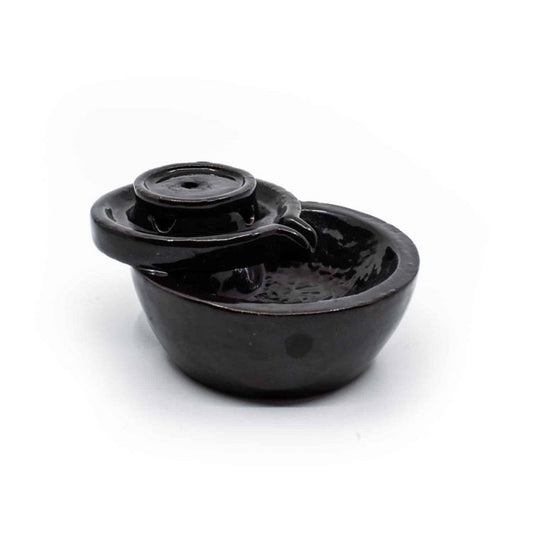 Backflow wierookhouder waterval plateau keramiek - Mindfulshop