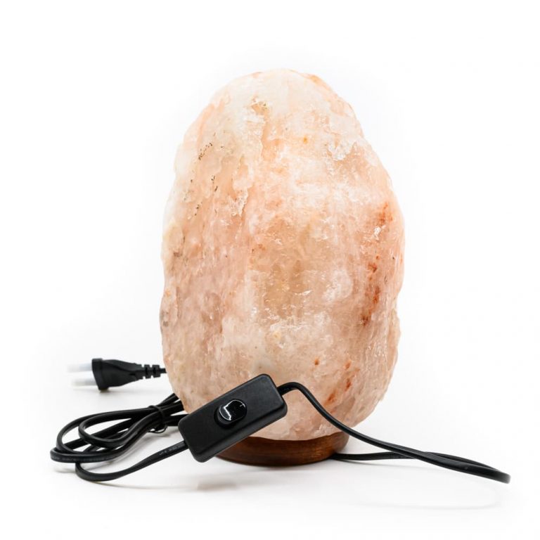 Himalaya zoutlamp XL (4+6 kg) met snoer - oranje