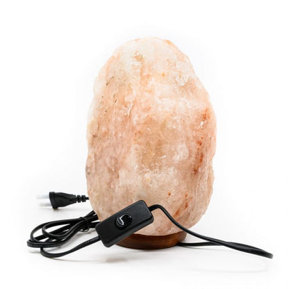 Himalaya zoutlamp XL (4+6 kg) met snoer - oranje