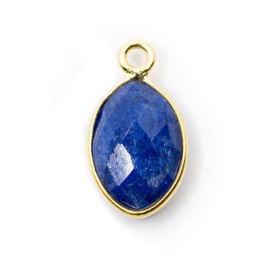 Edelsteen hanger voor ketting geboortesteen september saffier druppel - Mindfulshop - goud