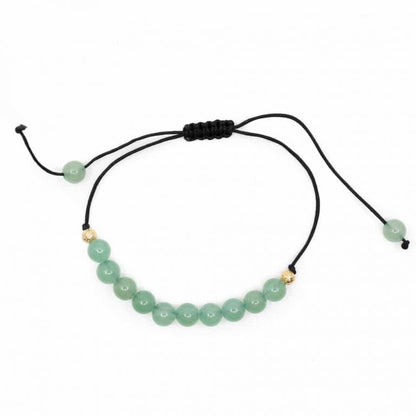 Edelsteen armband groene aventurijn verstelbaar - Mindfulshop - groen