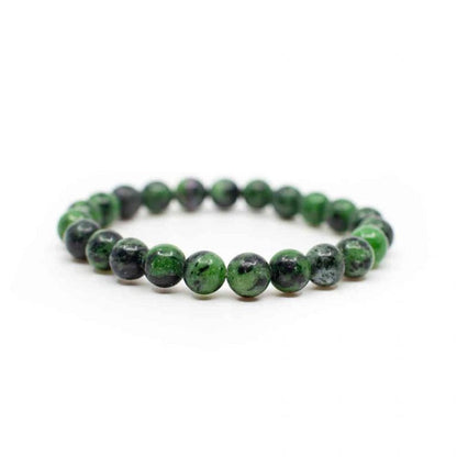 Edelsteen armband robijn in fuchsiet 8mm - Mindfulshop - groen 
