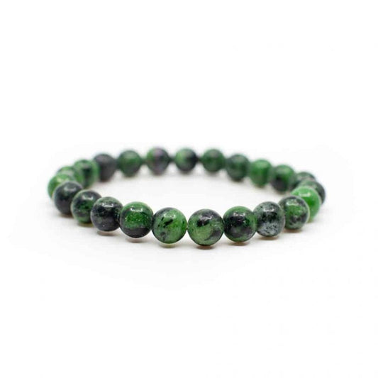 Edelsteen armband robijn in fuchsiet 8mm - Mindfulshop - groen 
