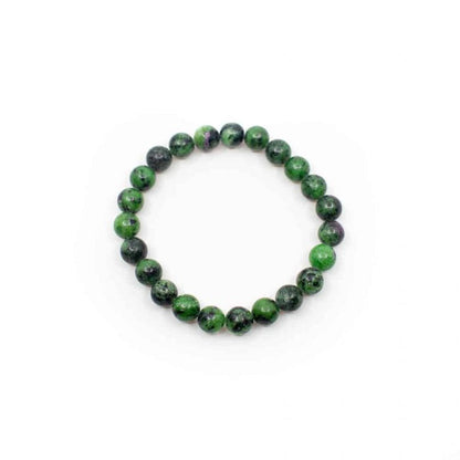 Edelsteen armband robijn in fuchsiet 8mm - Mindfulshop - groen 