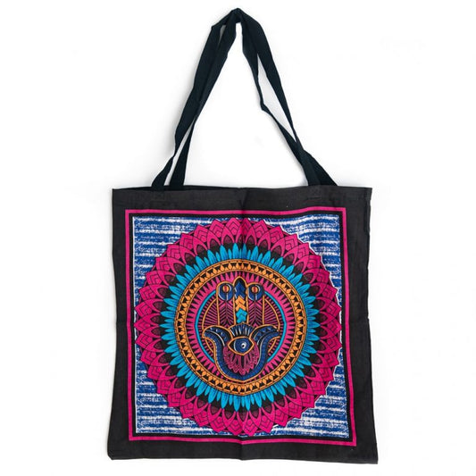Tote bag katoen – Hamsa Hand 
