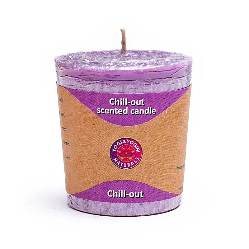 Geurkaars chill-out - Yogi & Yogini - paars