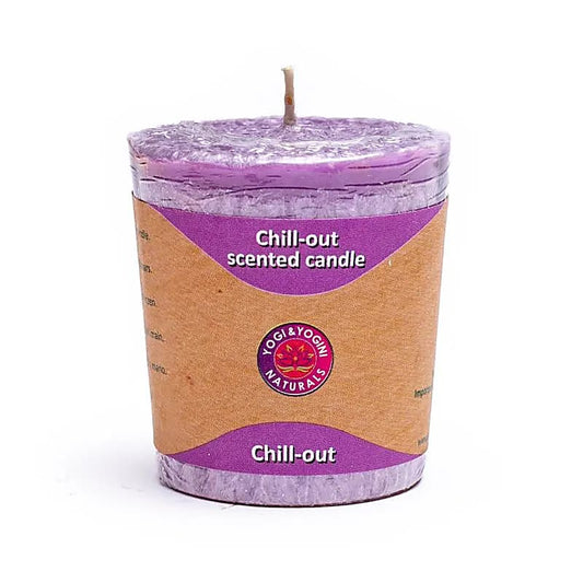 Geurkaars chill-out - Yogi & Yogini - paars