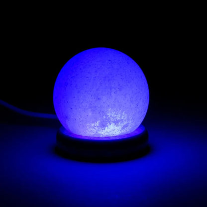 Zoutlamp bol mood mini (450 gr) usb + led - Mindfulshop - wit