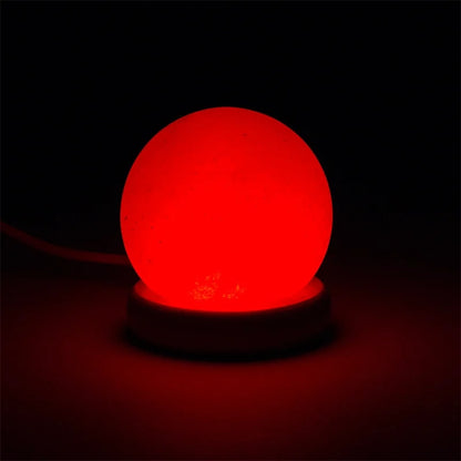 Zoutlamp bol mood mini (450 gr) usb + led - Mindfulshop - wit