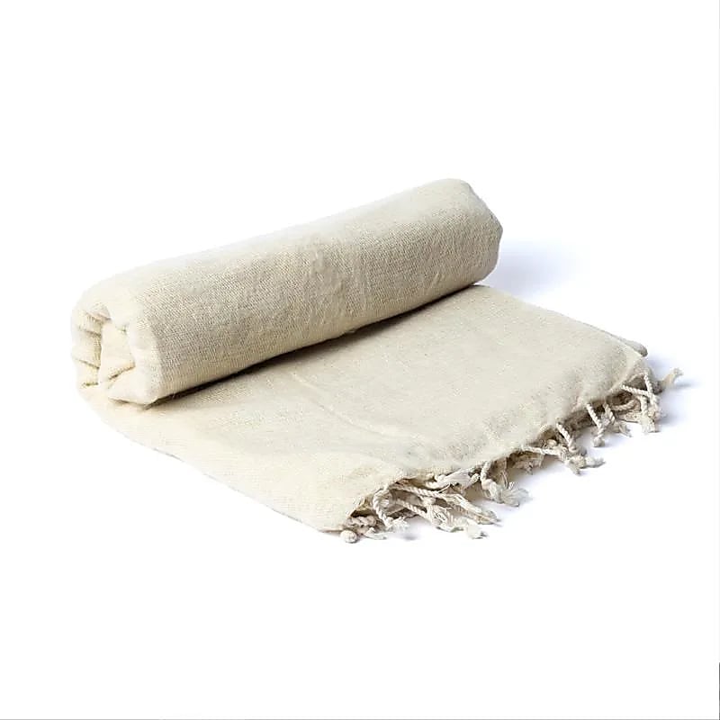 Yoga en mitatie deken - Mindfulshop - creme